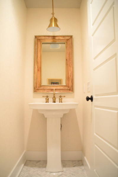 Our new powder room