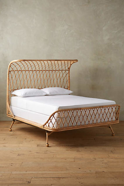 Curved Rattan Bed