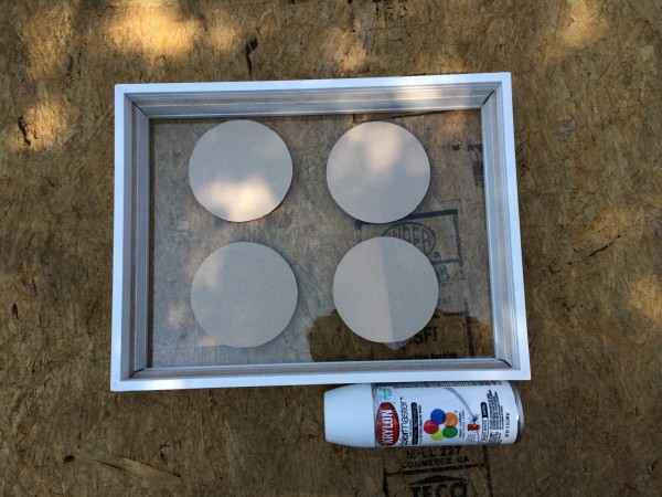 The original coastal frame with sand dollars.