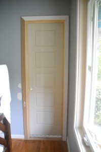 What's behind the mystery, unpainted, unfinished door?