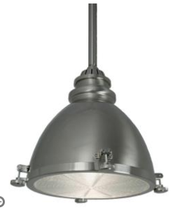 Home Decorators Collection Brushed-Nickel Metal Dome Pendant