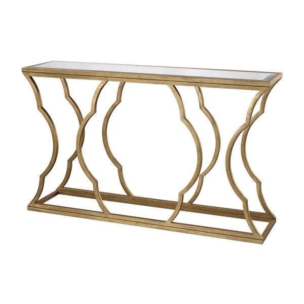 LS Dimond Home Brown Metal Cloud Console