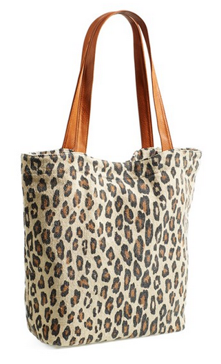 Printed Canvas Tote 