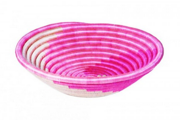 AKINYA WOVEN BOWL, PINK