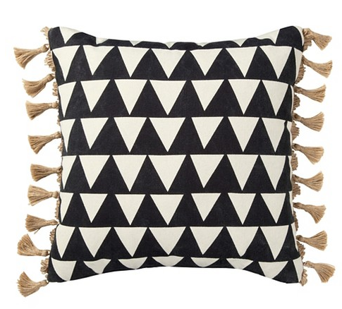 Nate Berkus™ Black Triangle Printed Pillow