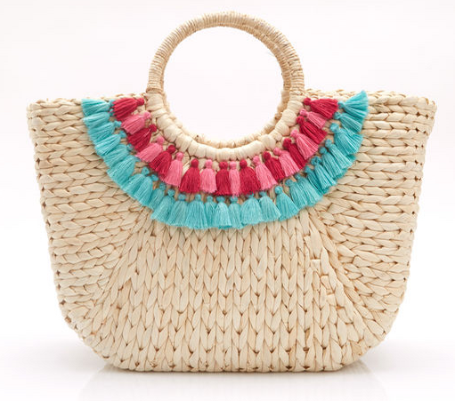 Straw Tassel Bag