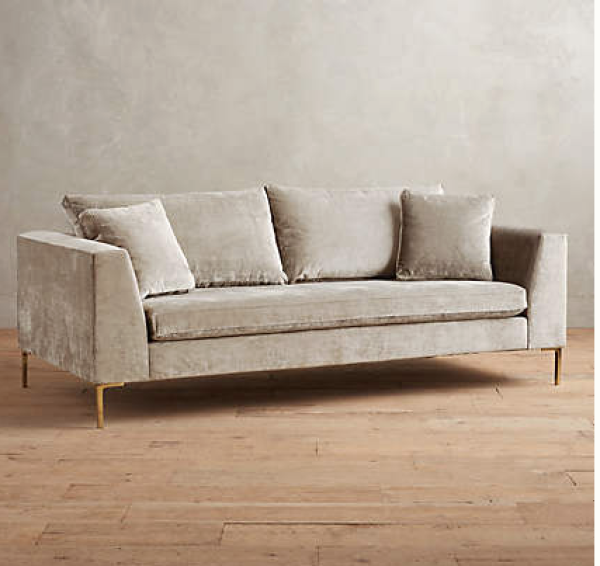 Club Velvet Edlyn Sofa