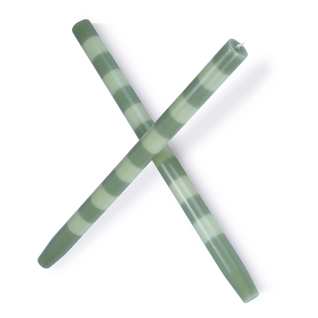 Moss Striped Candles from Furbish Studios