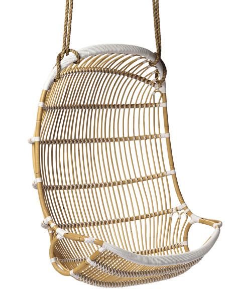 double hanging rattan chair