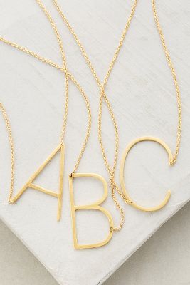 monogram pendant